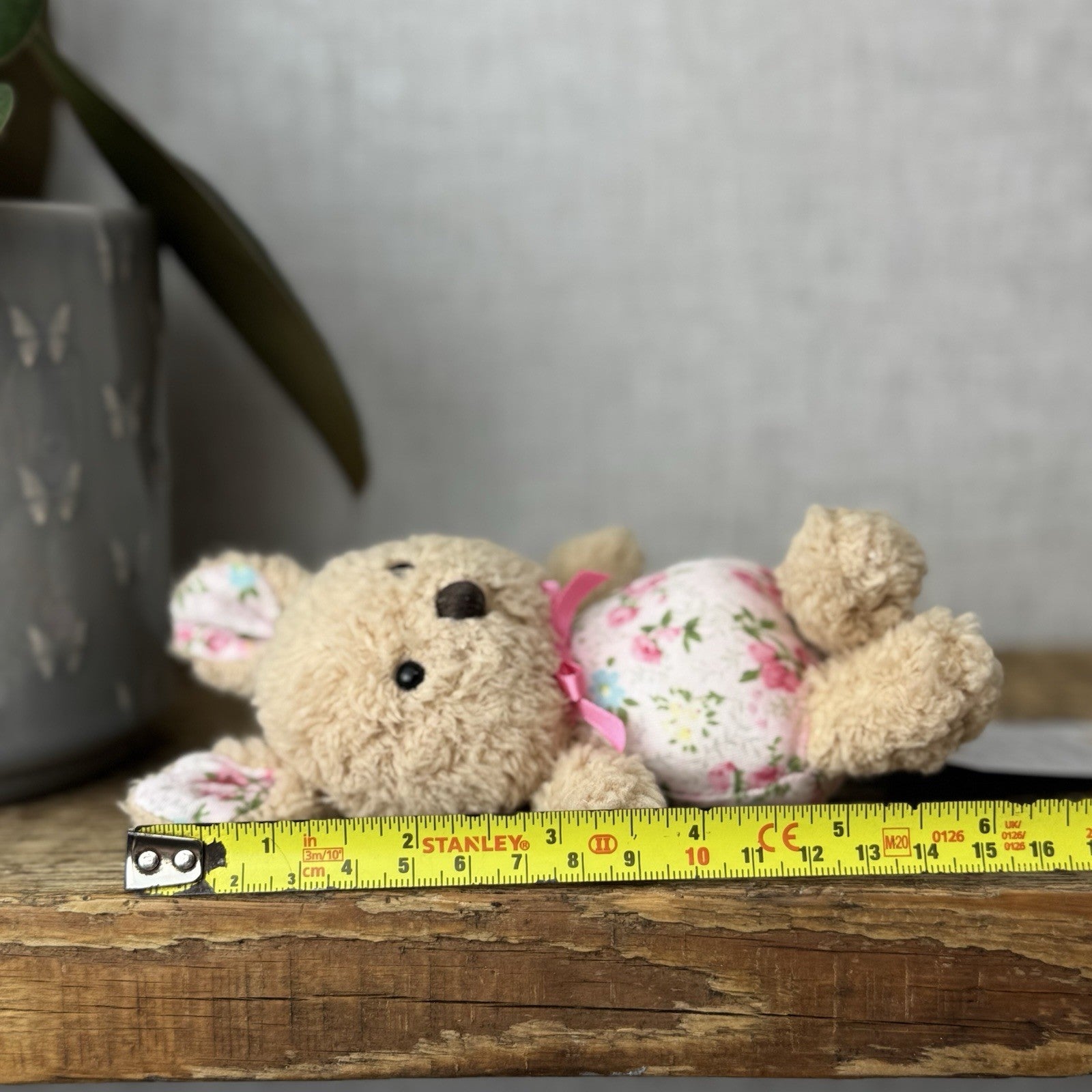 Jellycat Tiny Bonita Bunny Rabbit - Tiny Rabbit Floral Tummy & Bow Vintage 5”