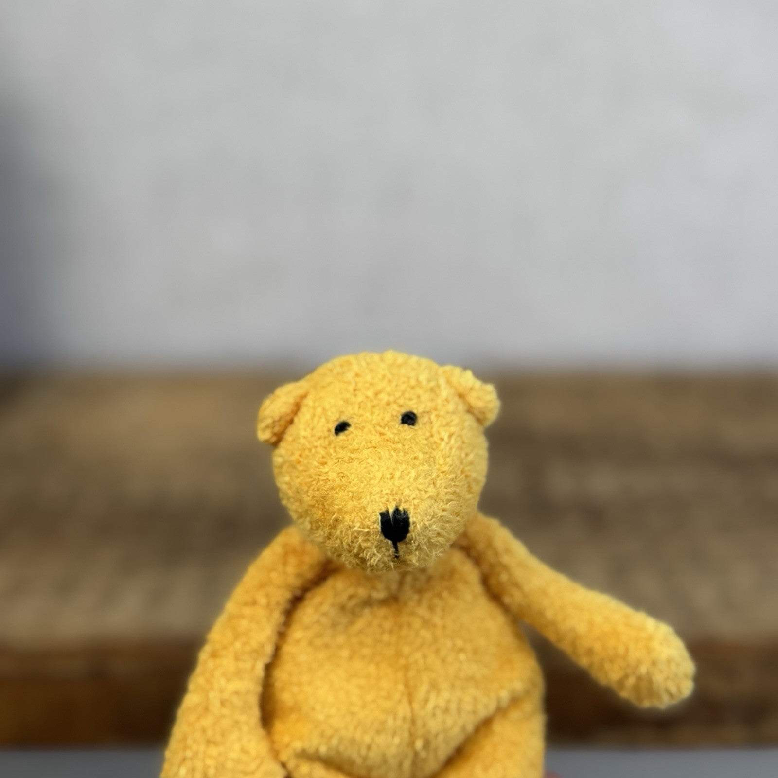 Jellycat Baby Bunglie Bear - Tiny Vintage Beanbag Bear Rare, Retired 5"