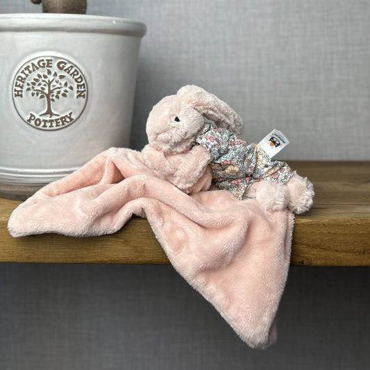 Jellycat Bedtime Blossom Blush Bunny Soother ~ Bunny In Pj Soother Retired 