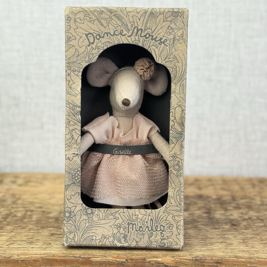 Maileg Small Dance Mouse Giselle ,Ballerina Mouse Soft Toy Magnetic Hand Retired