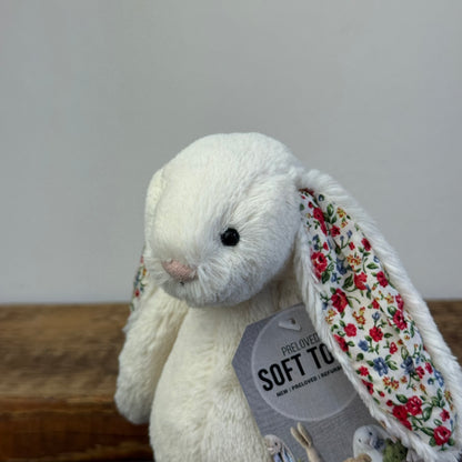Jellycat Small Bashful Blossom Cream Bunny