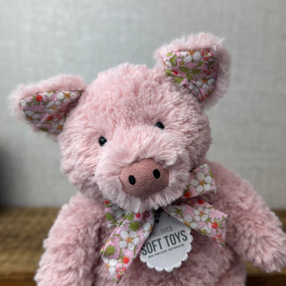 Bespoke Blossom Barnabus Pig - Strawberry Liberty Blossom