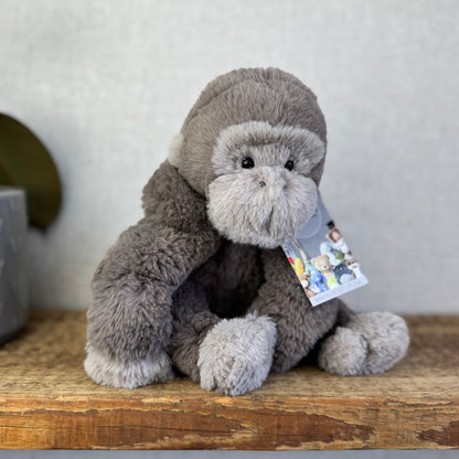 Jellycat Medium Gregory Gorilla - Super Soft Monkey Jellycat - Retired Gorilla