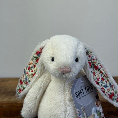 Jellycat Small Bashful Blossom Cream Bunny