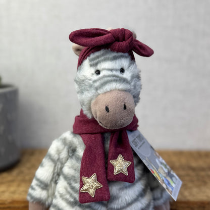 Burgundy Red Scarf & Headband