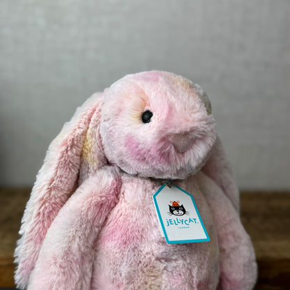 Cotton candy Custom Bunny Medium (made With Jellycat Cream Medium)