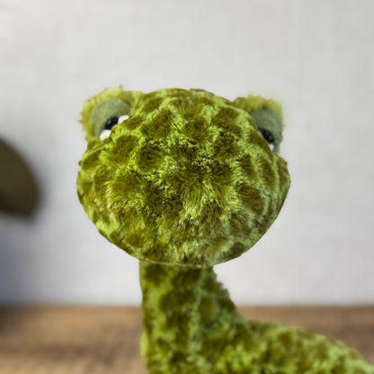 Jellycat Sebastian Snake Large - Jellycat Green Snake Beanie Plush - Retired