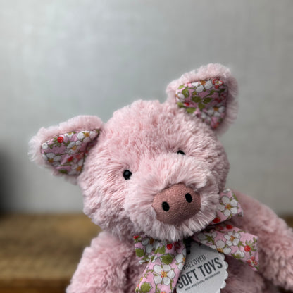 Bespoke Blossom Barnabus Pig - Strawberry Liberty Blossom