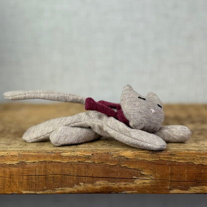 Handmade Oatmeal Cozy Kitten