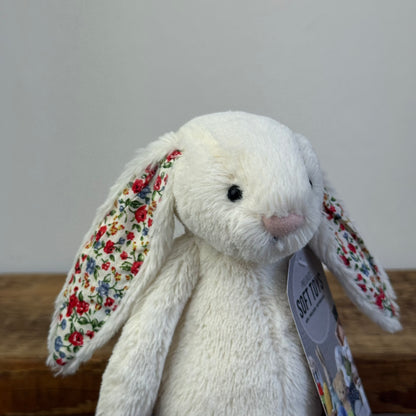 Jellycat Small Bashful Blossom Cream Bunny