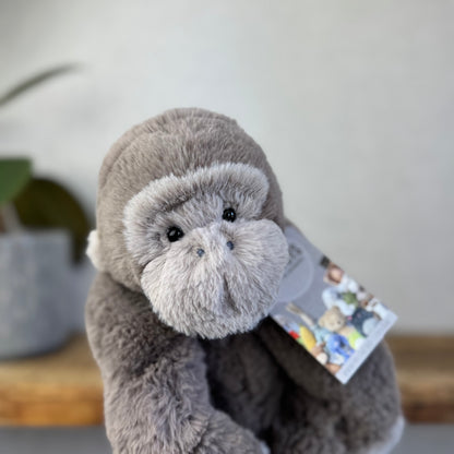 Jellycat Medium Gregory Gorilla - Super Soft Monkey Jellycat - Retired Gorilla