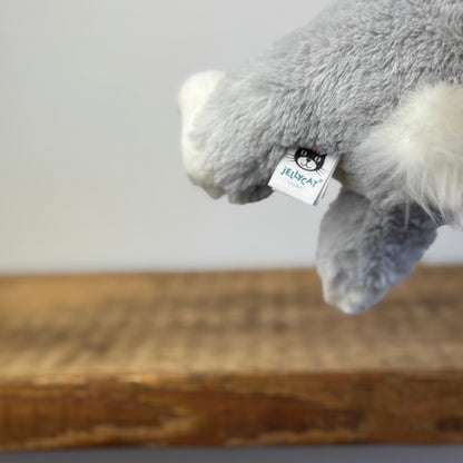 Jellycat Small Loppy Grey Bunny