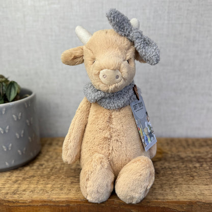 Curly Fur Snood & Bow (Fits Medium & Small Jellycat)