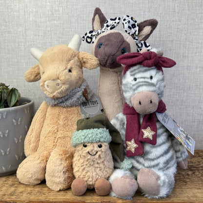 Medium Bows - Gold Leopard Pair