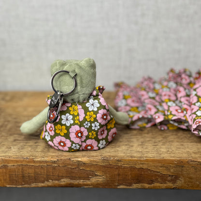 Bespoke Baby Fergus Floral Dungarees - Fits Fergus Keyring only