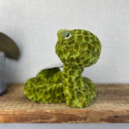 Jellycat Sebastian Snake Large - Jellycat Green Snake Beanie Plush - Retired