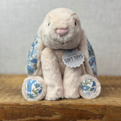 Bespoke Blossom Small Smudge Rabbit - Poppy & Daisy Liberty Print Blue