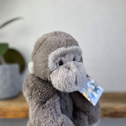 Jellycat Medium Gregory Gorilla - Super Soft Monkey Jellycat - Retired Gorilla