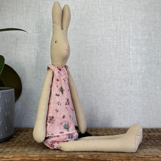 Maileg Bunny Girl 2013 - Size 2 Bunny - Shirt & Shorts Floral - ID 16-3201-16