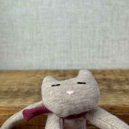 Handmade Oatmeal Cozy Kitten