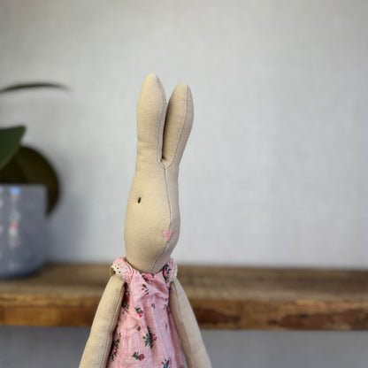 Maileg Bunny Girl 2013 - Size 2 Bunny - Shirt & Shorts Floral - ID 16-3201-16