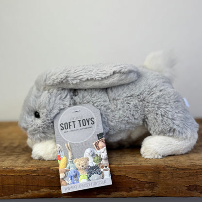 Jellycat Small Loppy Grey Bunny