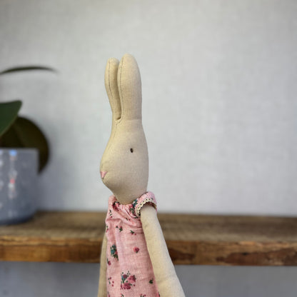 Maileg Bunny Girl 2013 - Size 2 Bunny - Shirt & Shorts Floral - ID 16-3201-16