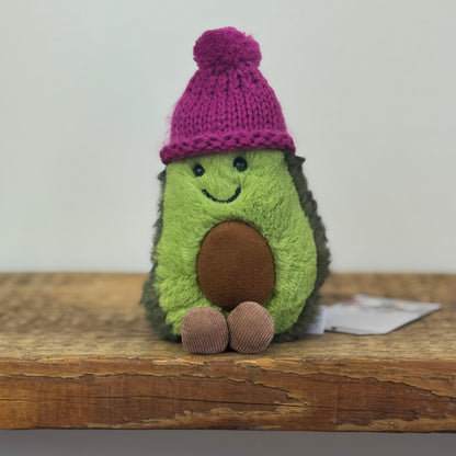 Jellycat Cozi Avocado - fuschia
