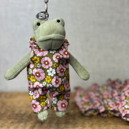 Bespoke Baby Fergus Floral Dungarees - Fits Fergus Keyring only