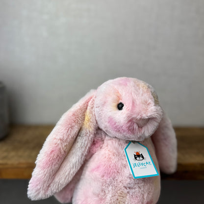 Cotton candy Custom Bunny Medium (made With Jellycat Cream Medium)