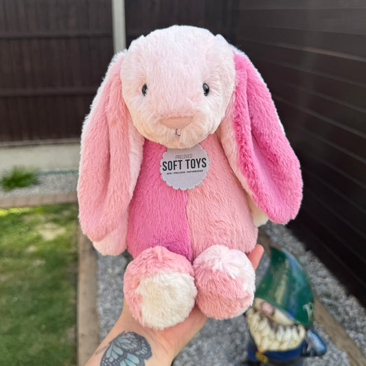 Custom Patchwork Bashful Bunny - strawberry shortcake