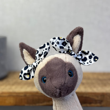 Medium Bows - Gold Leopard Pair