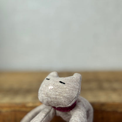 Handmade Oatmeal Cozy Kitten