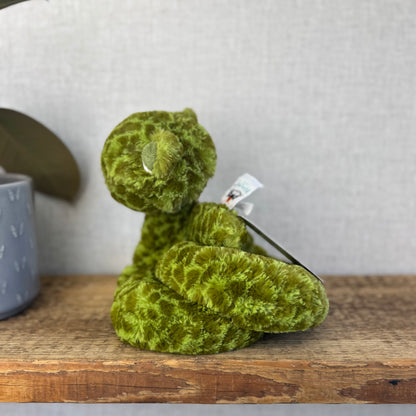 Jellycat Sebastian Snake Large - Jellycat Green Snake Beanie Plush - Retired