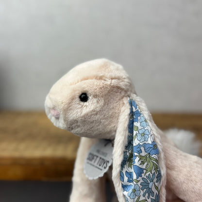 Bespoke Blossom Small Smudge Rabbit - Poppy & Daisy Liberty Print Blue