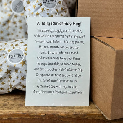 Secret Santa - miniature magnetic Panda beanie 3”