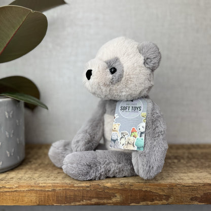 Jellycat Medium Buckley Panda - Snugglet Panda - Grey & White Beanie Panda 14”