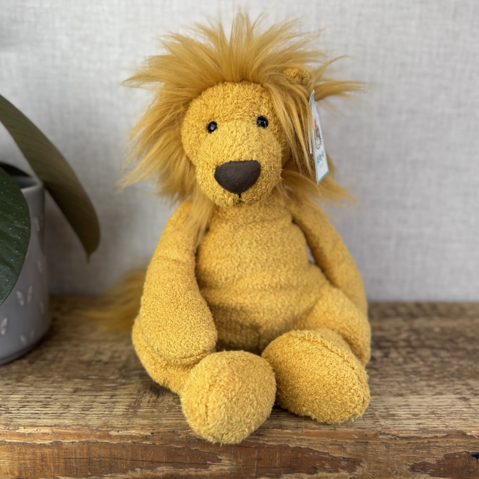 Jellycat Medium Pelhamby Lion - Pristine Retired Jellycat Lion Soft Toy 12" NWT