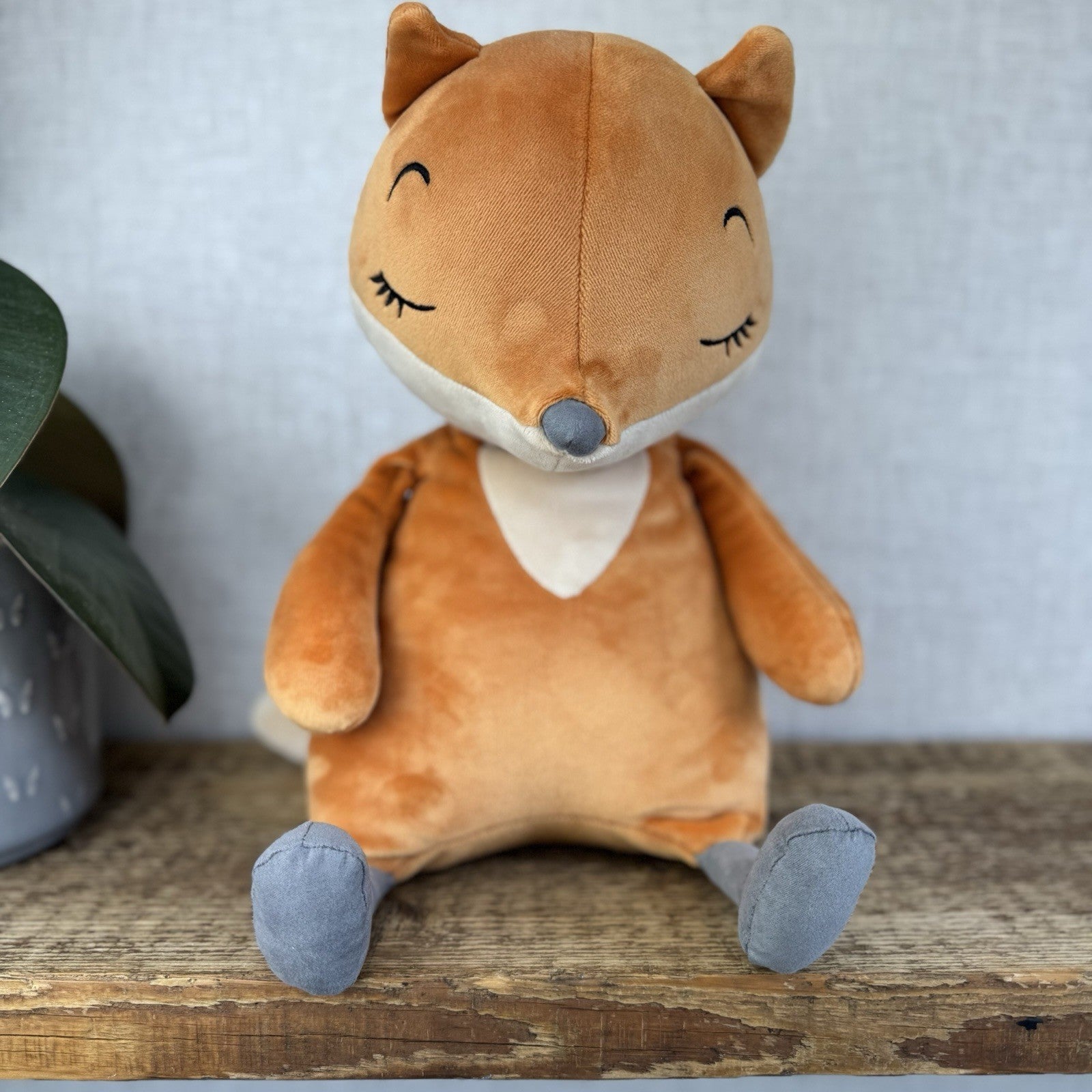 Jellycat Large Sleepee Fox - Large Velour Orange Fox Super Soft Retired Rare 16”