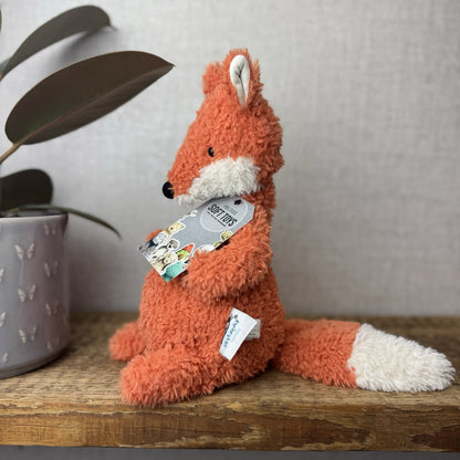 Jellycat Lupin Fox - Curly Texture Orange Fox Soft Toy Medium Retired 12”