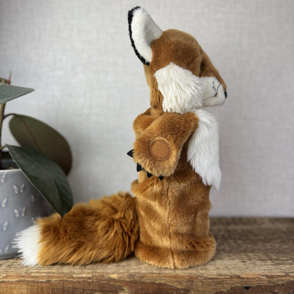 The Puppet Company - Fox Long Sleeve Puppet With Tail Fox Wildlife Puppet 14"
