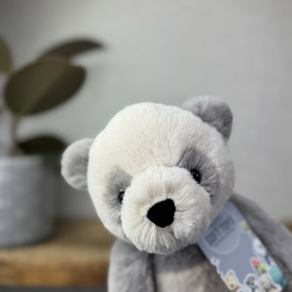 Jellycat Medium Buckley Panda - Snugglet Panda - Grey & White Beanie Panda 14”