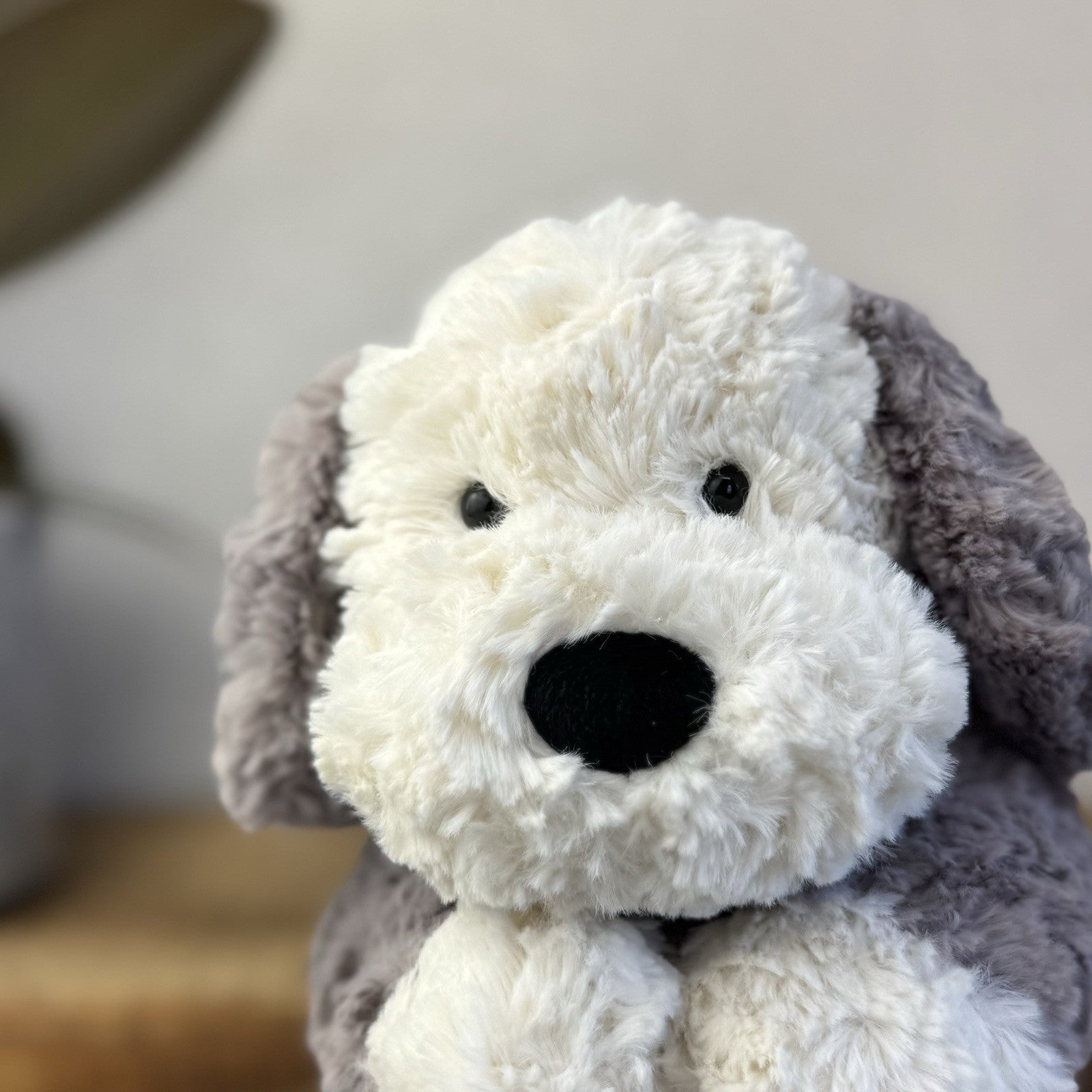 Jellycat Tumblie Sheepdog Grey & White Puppy Dog Soft Toy Plush 14” (2)