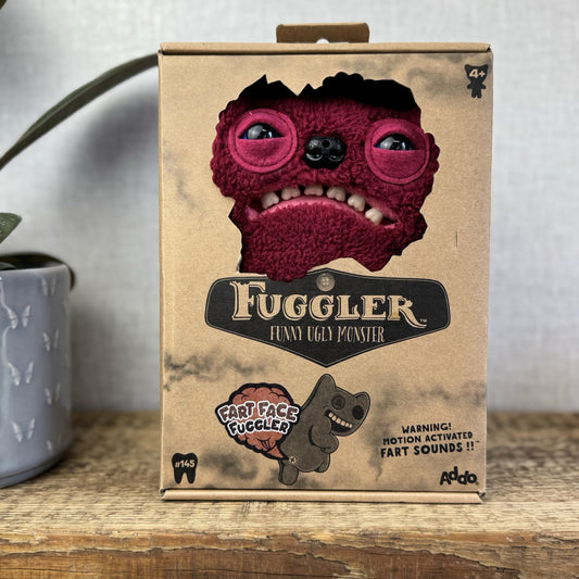 Fuggler Funny Ugly Monster - Fart Face Fuggler Gnawing Terror Red With Box New