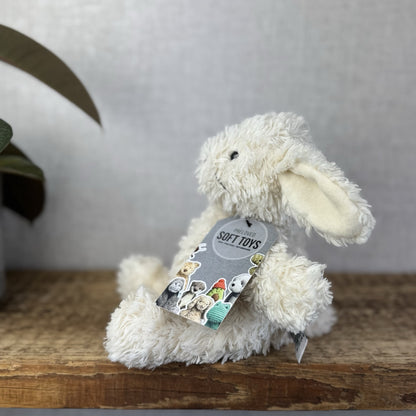 Jellycat Small Toastie Bunny - Small Cream Bunny Whiskers Vintage Curly Fur 9”