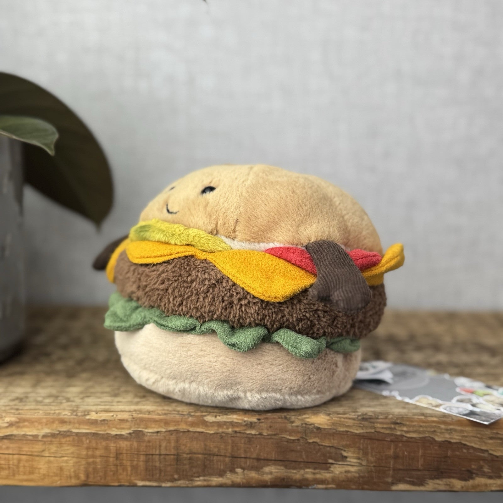 Jellycat Amuseable Burger Plush Soft Toy Food - Burger Beanie Plush Collectible