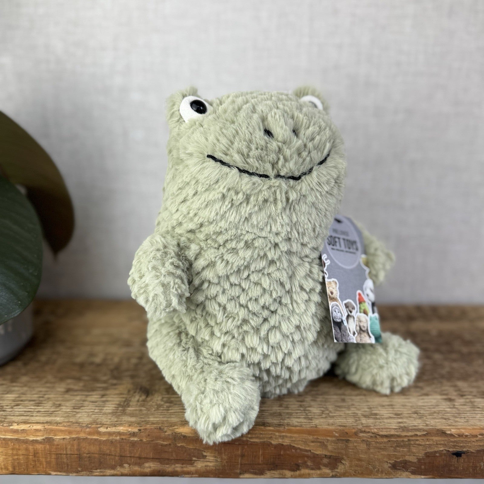 Jellycat Flumpie Frog - Jellycat Green Textured Chubby Frog Plush Beanie 8"