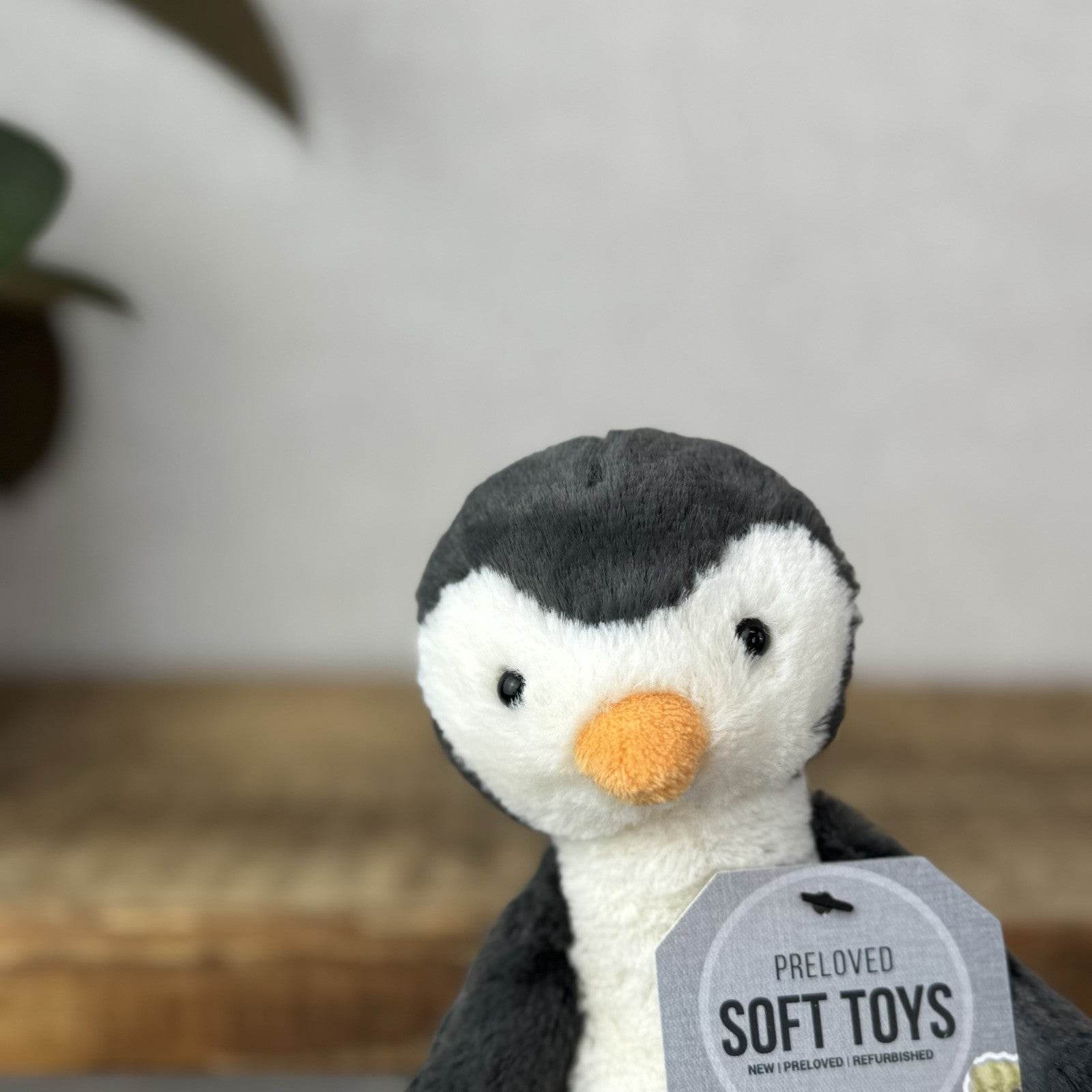 Jellycat Small Bashful Penguin - Small Retired Standing Penguin Grey - 8”