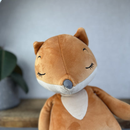 Jellycat Large Sleepee Fox - Large Velour Orange Fox Super Soft Retired Rare 16”
