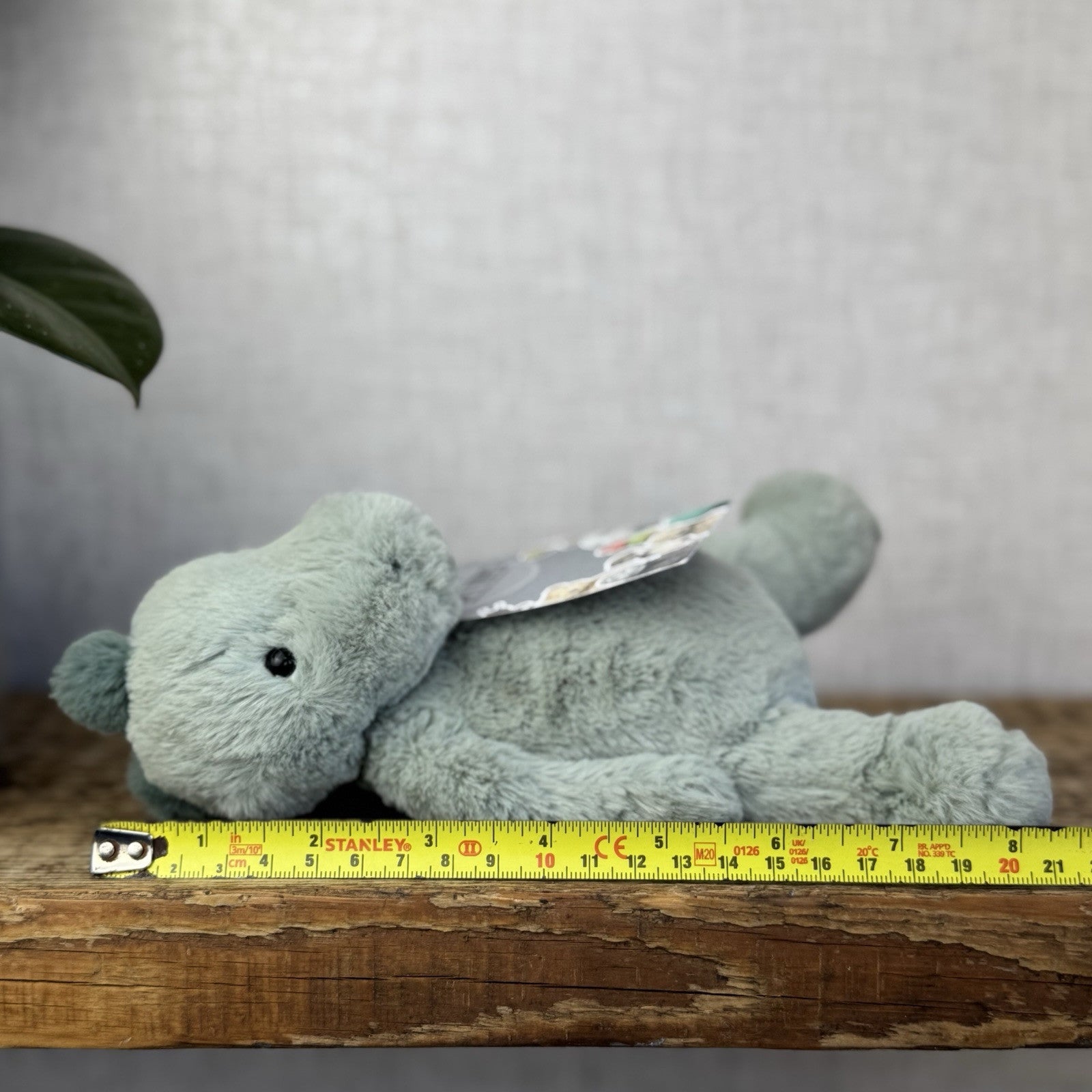 Jellycat Small Puffles Dinosaur - Small Light Green Super Soft Dino Plush 9" (2)